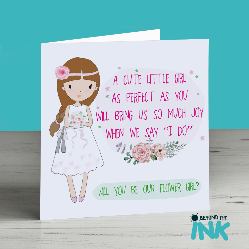 Lovely 100 Card For Flower Girl